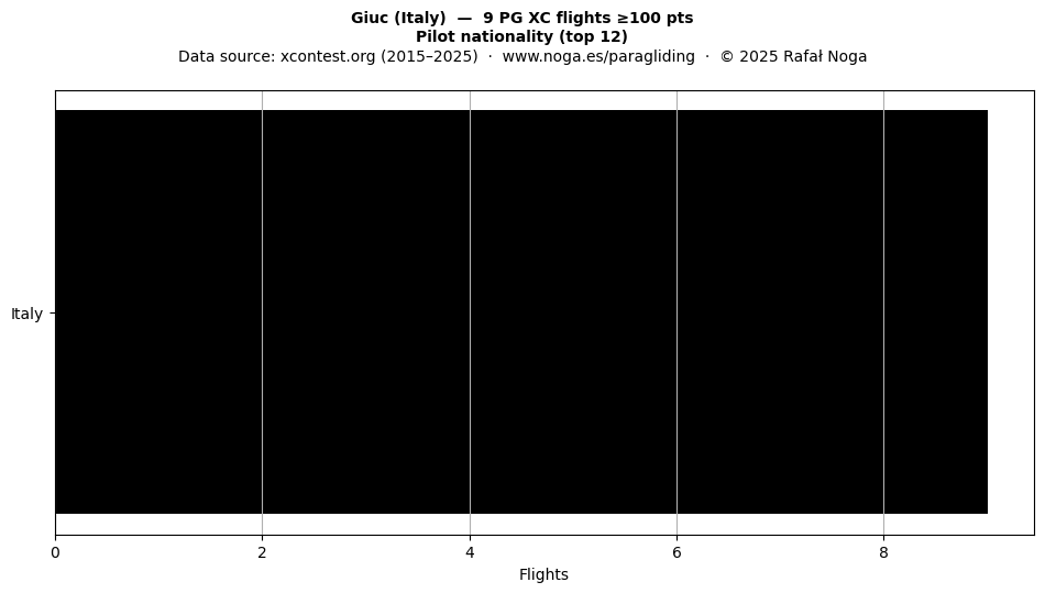 Pilot nationality