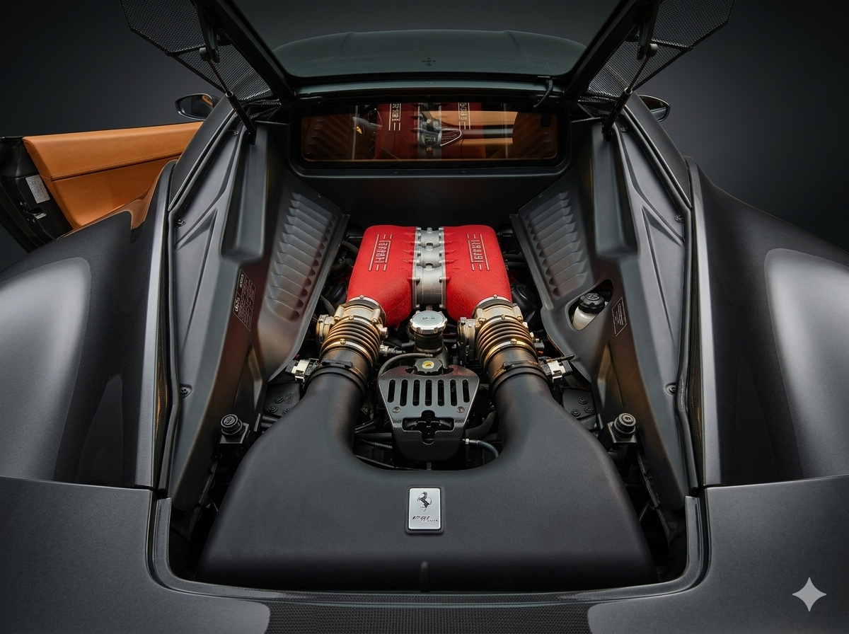 Ferrari 458 Italia V8 naturally aspirated engine — 570 hp